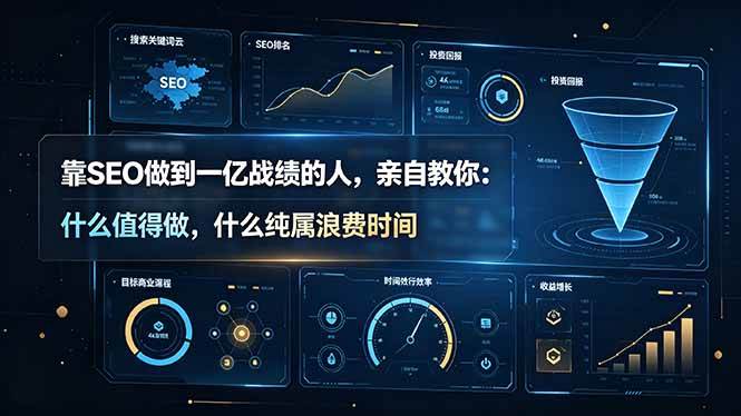 （19197期）靠SEO做到一亿战绩的人，亲自教你：什么值得做，什么纯属浪费时间【原创双语字幕】-云创网