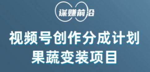 视频号创作分成计划水果蔬菜变装玩法，借助AI变现-云创网