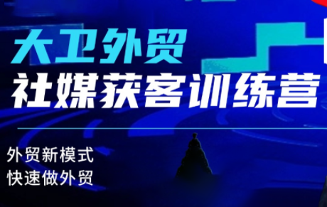 大卫老师·外贸社媒获客独家训练营(更新)-云创网