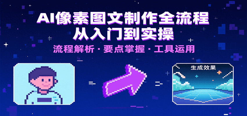 AI像素图文制作全流程：内容要点、文案选择及所用工具，助你快速入局-云创网