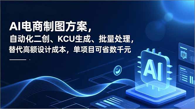 AI电商制图方案，自动化二创、SKU生成、批量处理，替代高额设计成本，单项目可省数千元-云创网
