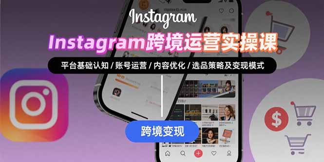 Instagram跨境运营实战：平台认知/账号运营/内容优化/选品策略及变现模式-云创网