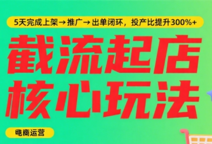 淘宝截流快速起店玩法，掌握暴力快速起店的流程-云创网