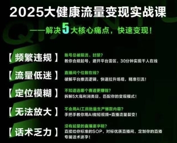 大健康流量全域新增长8.0，三月底线下课视频，大健康万亿蓝海，从类目突围到模式迭代-云创网