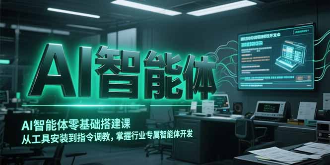 AI智能体零基础搭建课，从工具安装到指令调教，掌握行业专属智能体开发…-云创网