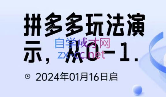 吴老师·拼多多从选品到截流到付费的玩法技巧-云创网