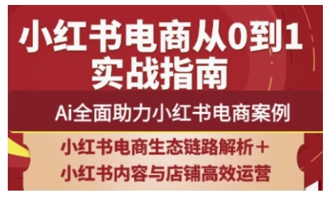2025小红书电商全链路运营，Ai全面助力小红书电商案例-云创网