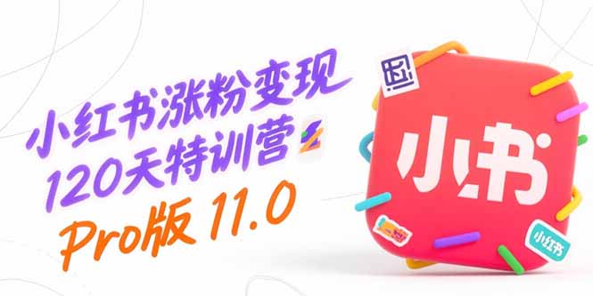 小红书涨粉变现120天特训营Pro版11.0：从0到1掌握平台运营,内容制作和变现-云创网