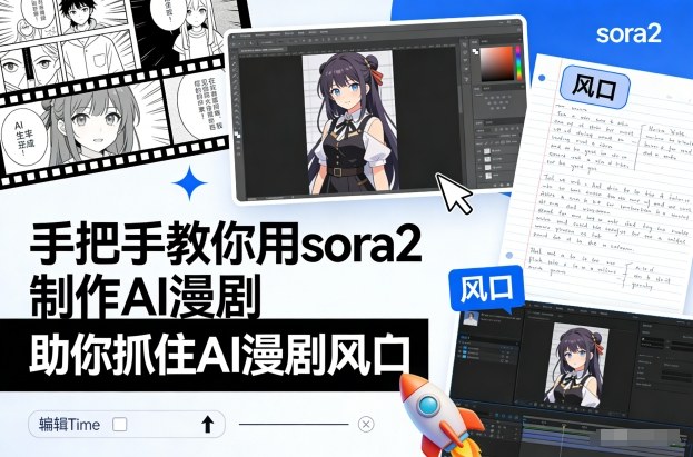 手把手教你用sora2制作AI漫剧，助你抓住AI漫剧风口-云创网