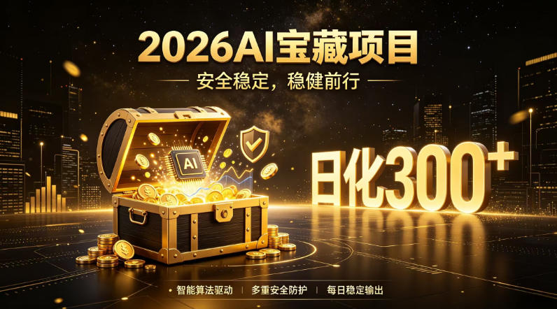 2026AI安全掘金项目，日化稳定300+，无需人为干预操作，当天见收益，操作简单【揭秘】-云创网