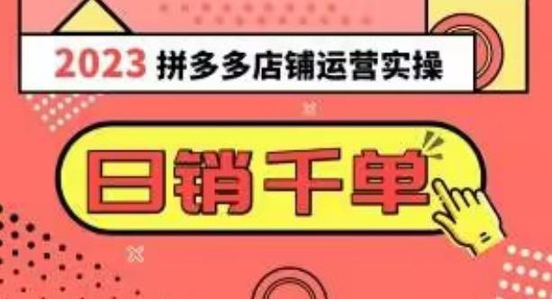 2023拼多多运营实操，每天30分钟日销1000＋，爆款选品技巧大全（10节课）-云创网