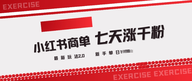 小红书商单2.0最新玩法，3天涨千粉单日变现多张-云创网