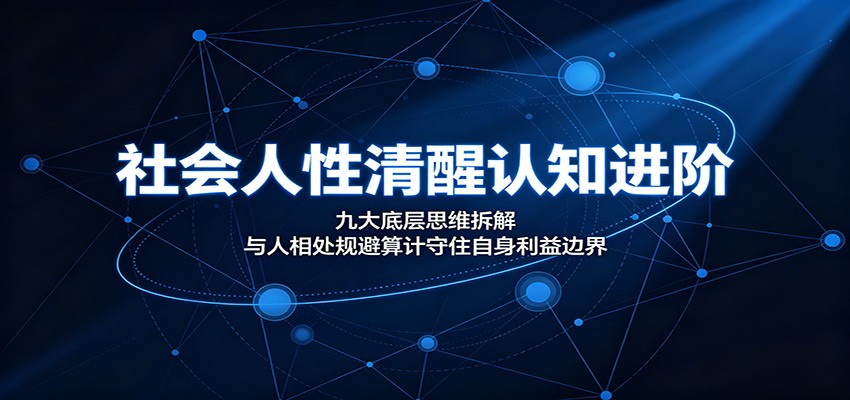 社会人性清醒认知进阶：九大底层思维拆解，与人相处规避算计守住自身利益边界-云创网
