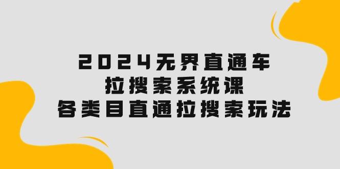 2024无界直通车·拉搜索系统课：各类目直通车 拉搜索玩法！-云创网