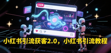 小红书引流获客2.0，小红书引流教程-云创网
