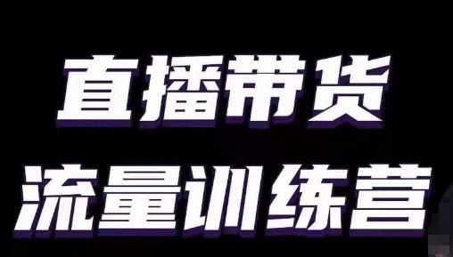 直播带货流量训练营，小白主播必学直播课-云创网