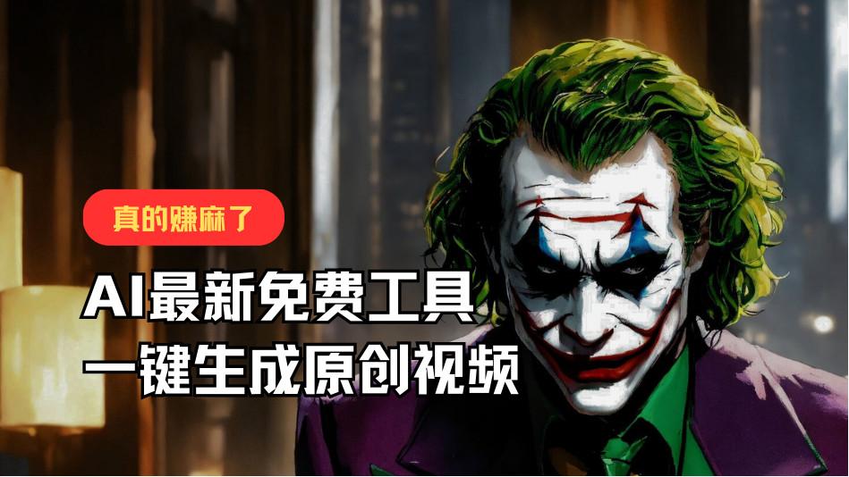 最新免费AI工具，一键生成原创视频，佛系搬运，轻松月入10000+！-云创网
