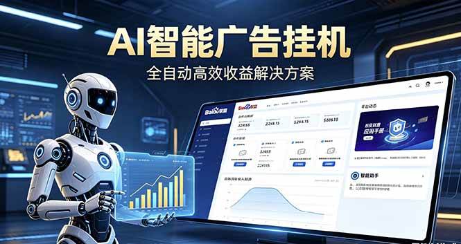 （18661期）Ai智能广告挂机 别再瞎折腾了！这个全自动挂机项目，新手当天见钱，告别频繁换项目的烦恼-云创网