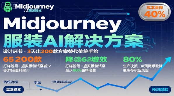 AI在服装领域的运用，使用midjourney做服装辅助企业降低成本-云创网