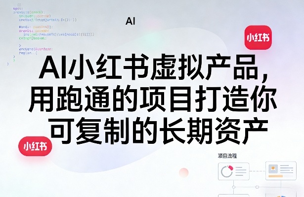 AI小红书虚拟产品，用跑通的项目打造你可复制的长期资产（更新0712）-云创网