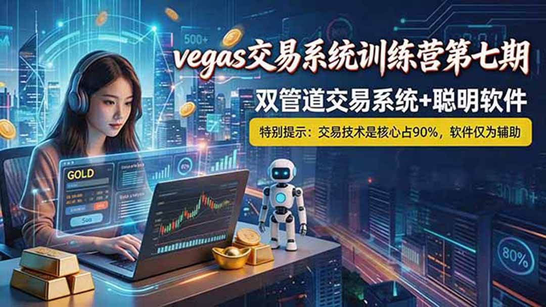 （18770期）【海外美金AI搬砖】Vegas交易技术+聪明软件， 黄金期货日赚50-1000U， 长期稳定，小白轻松上手-云创网