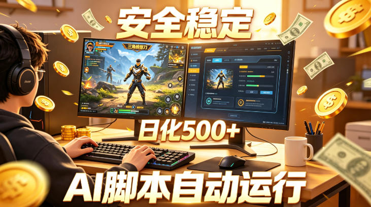 三角洲全自动挂G项目，AI脚本躺賺，日化500+，无需手动操作【揭秘】-云创网