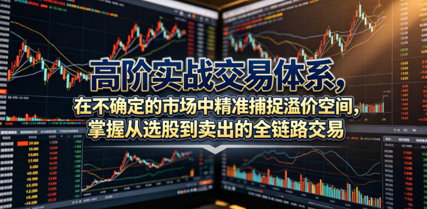 高阶实战交易体系，在不确定的市场中精准捕捉溢价空间，掌握从选股到卖出的全链路交易心法（更新6月）-云创网
