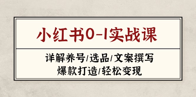 小红书0-1实战课(2023-2025-云创网