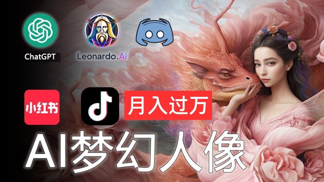 AI摄影梦幻人像：零基础也能月入过万的秘密-云创网