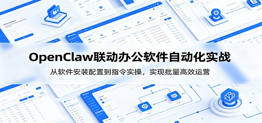 OpenClaw自动化实操课：从软件安装配置到指令实操，实现批量高效运营-云创网