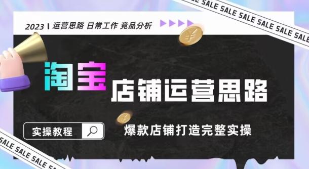 2023淘宝店铺运营全攻略：竞品分析，打造爆款店铺完整实操（附运营思维素材）-云创网