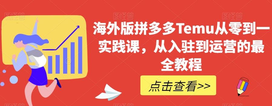海外版拼多多Temu从零到一实践课，从入驻到运营的最全教程-云创网