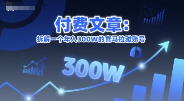 付费文章：拆解一个年入300W的喜马拉雅账号-云创网