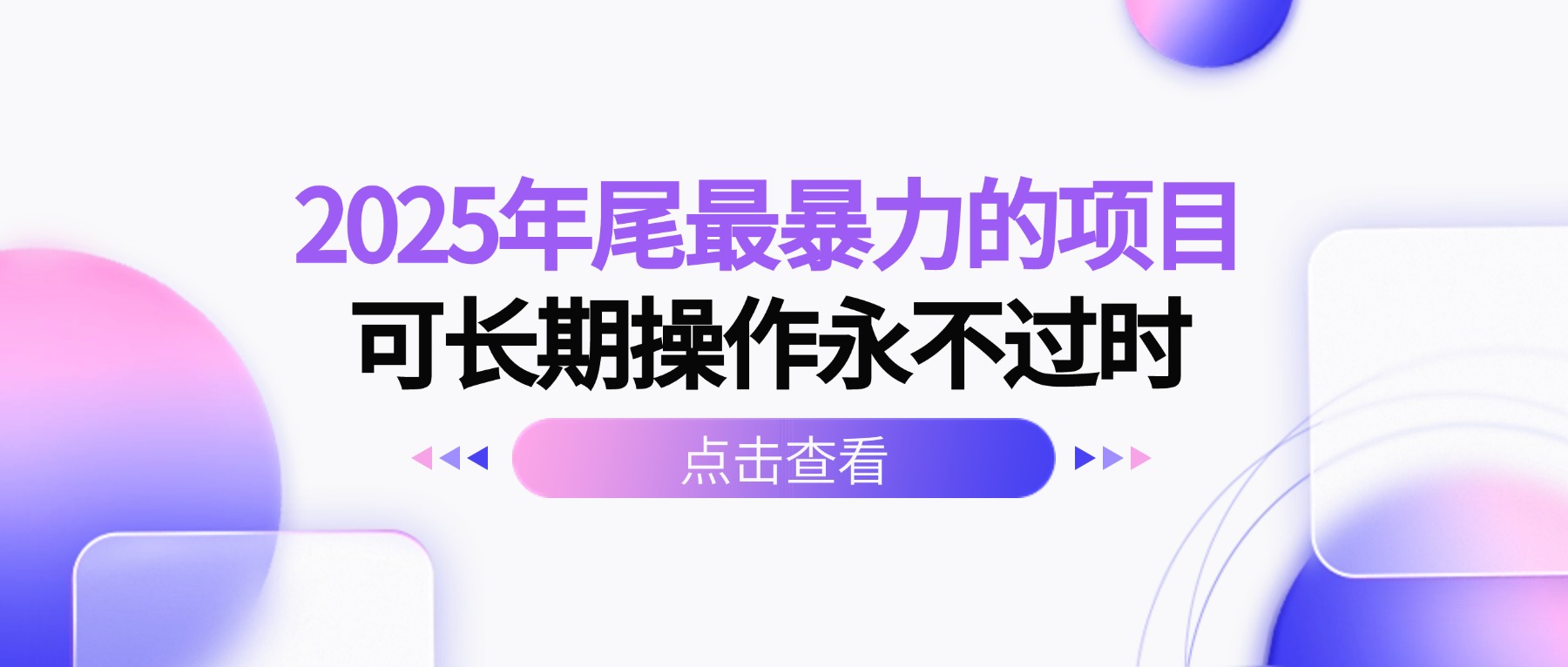2025年尾最暴力的项目可长期操作永不过时-云创网