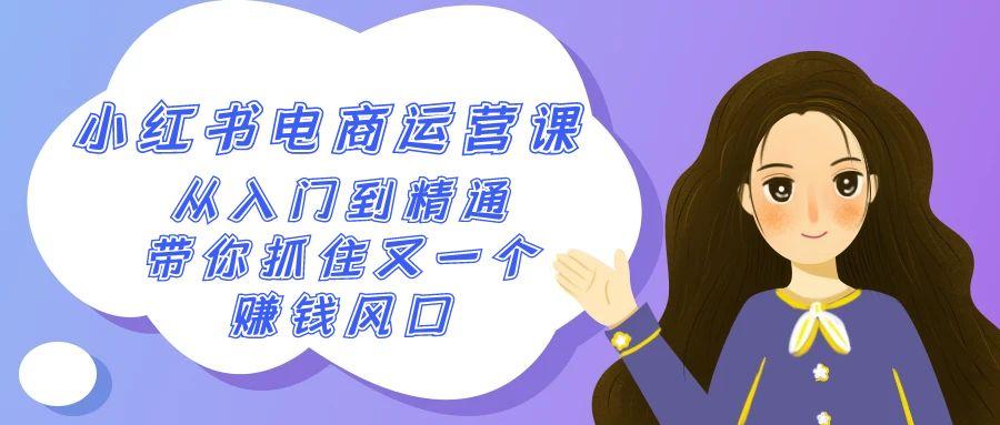 2024小红书电商运营课，从入门到精通，带你抓住又一个赚钱风口(50节课)-云创网