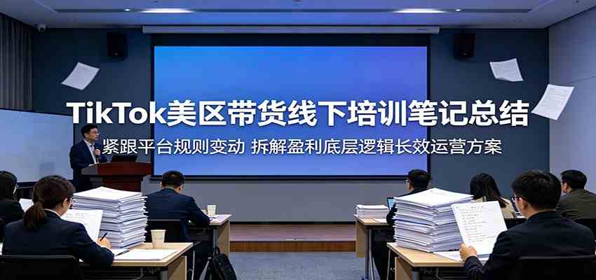TikTok美区带货线下培训笔记总结：紧跟平台规则变动，拆解盈利底层逻辑长效运营方案-云创网