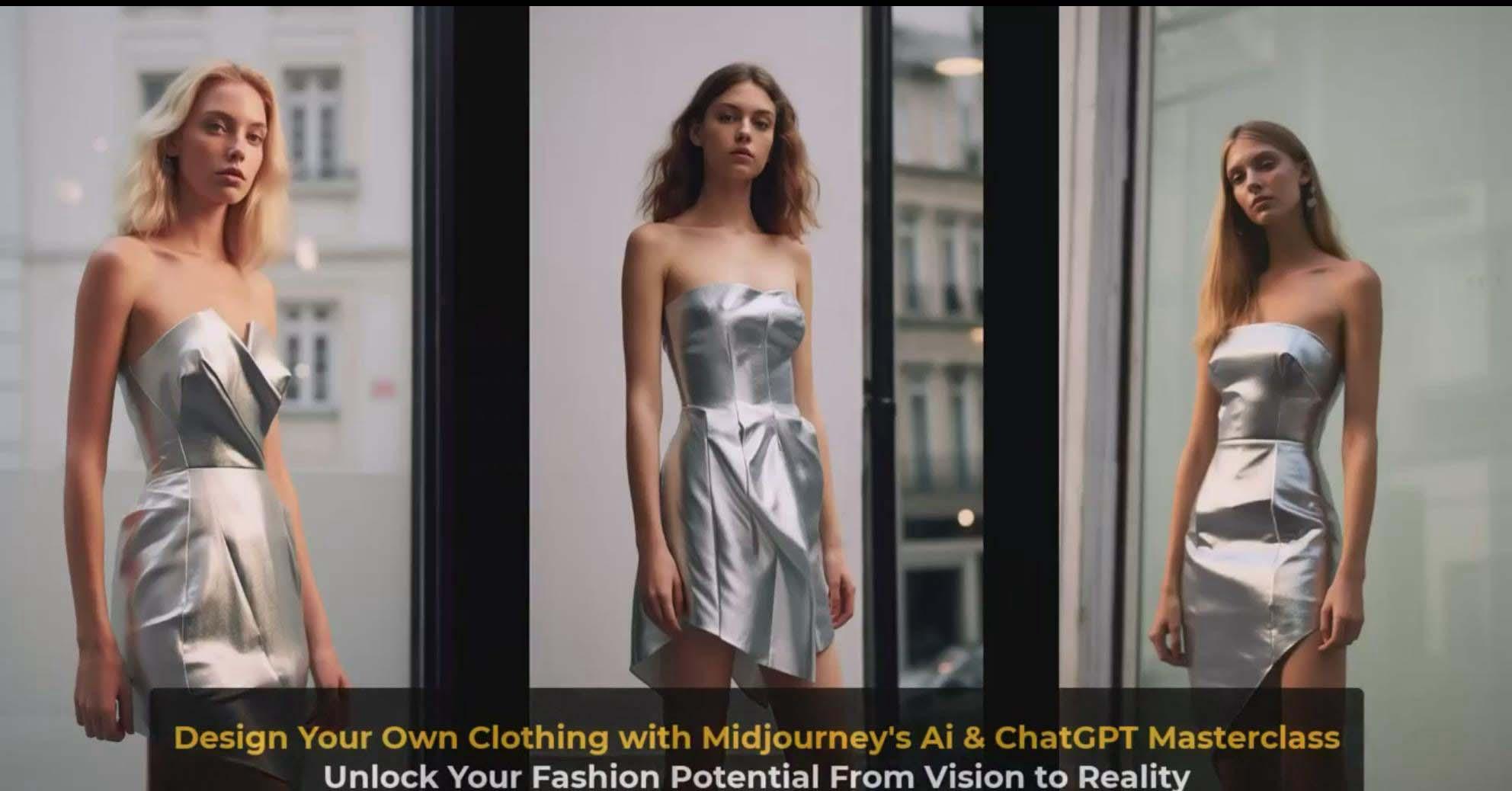 图片[8]-利用 Midjourneys Ai 人工智能设计自己的服装AI大师班-10节课-中英字幕-云创网