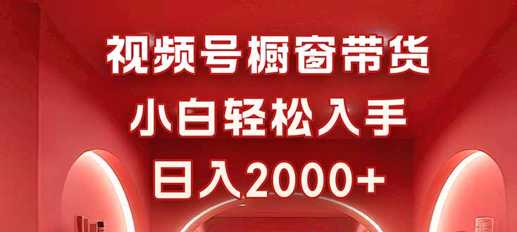 视频号橱窗带货，小白轻松入手，日入2000+-云创网