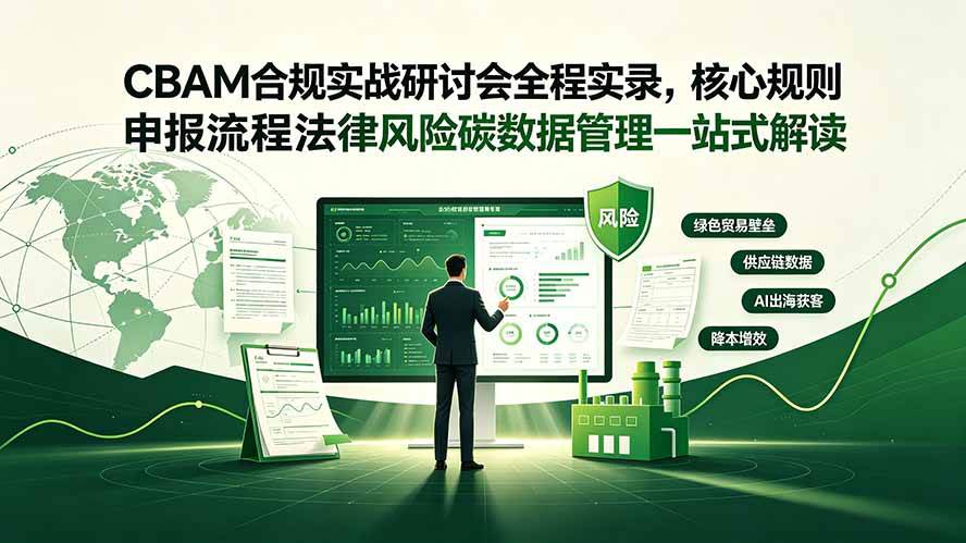 （19235期）CBAM合规实战研讨会全程实录，核心规则申报流程法律风险碳数据管理一站式解读-云创网