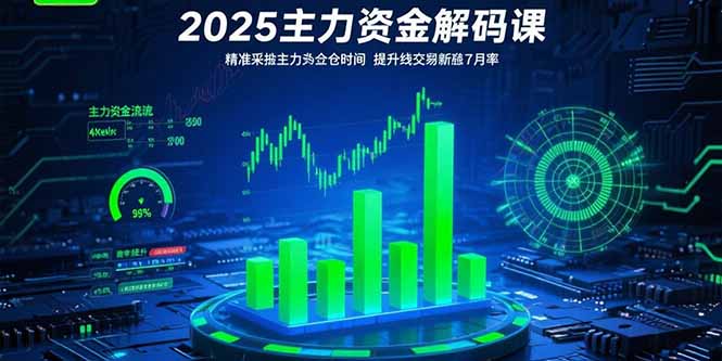 2025主力资金解码课：精准捕捉主力建仓时机，提升短线交易胜率(更新7月-云创网