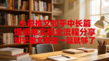 小说推文知乎中长篇爆单实操全流程分享，知乎推文看这一篇就够了-云创网