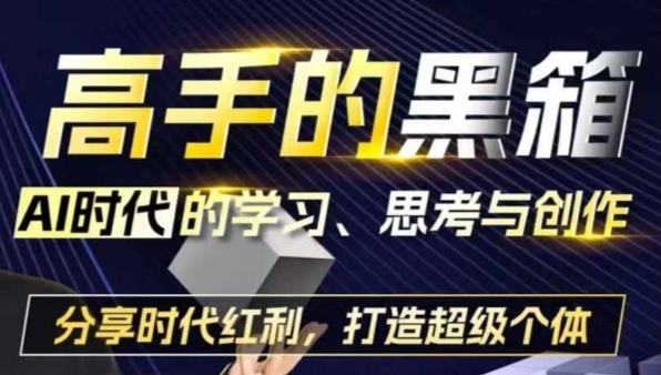 高手的黑箱：AI时代学习、思考与创作-分红时代红利，打造超级个体-云创网