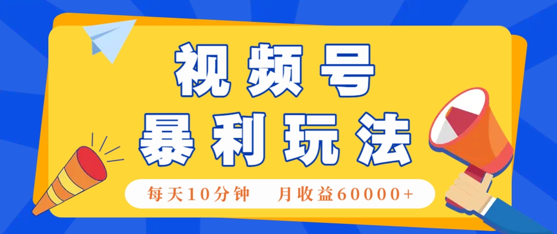 视频号AI赚钱法，每天只需10分钟，月入6万+！(超详细拆解)-云创网