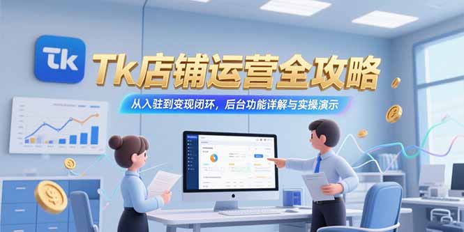Tk店铺运营全攻略，从入驻到变现闭环，后台功能详解与实操演示-云创网
