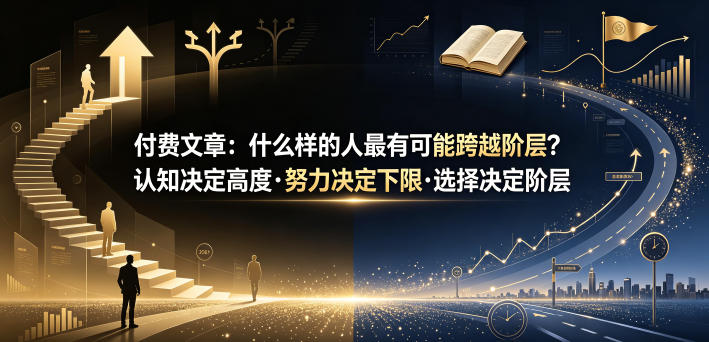 付费文章：什么样的人最有可能跨越阶层？认知决定高度·努力决定下限·选择决定阶层-云创网