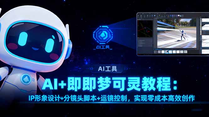 AI+即梦可灵教程：IP形象设计+分镜头脚本+运镜控制，实现零成本高效创作-云创网