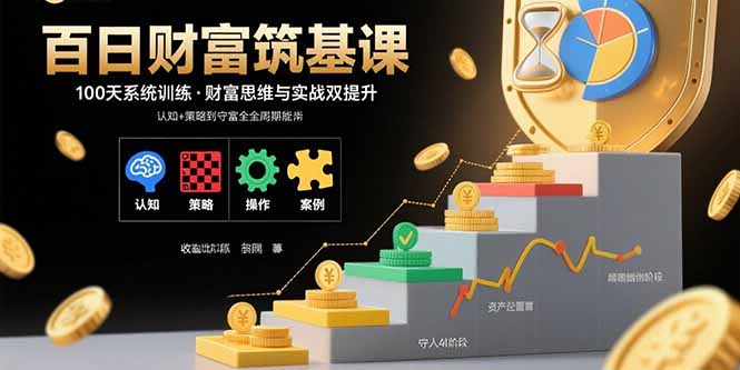 百日财富筑基课：认知+策略+实操+案例拆解  实现从创富到守富全周期能力-云创网