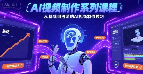 AI视频制作系列课程，从基础到进阶的AI视频制作技巧全涵盖-云创网