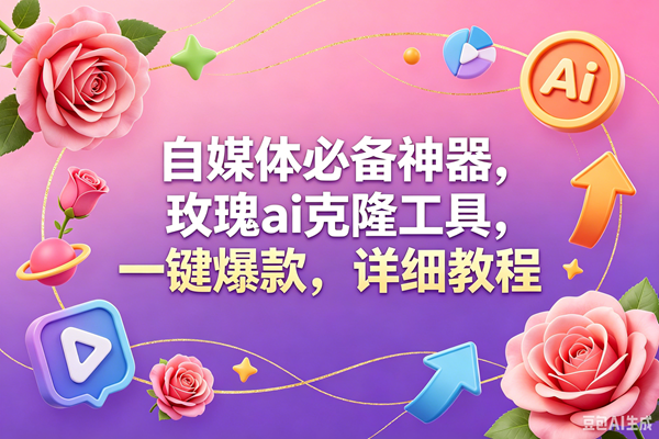 （18852期）玫瑰克隆工具，一键爆款ai，自媒体必备神器，50多个功能，详细教程-云创网