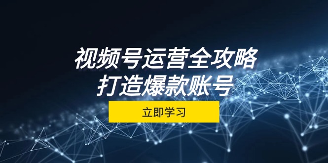 视频号运营全攻略，从定位到成交一站式学习，视频号核心秘诀，打造爆款…-云创网